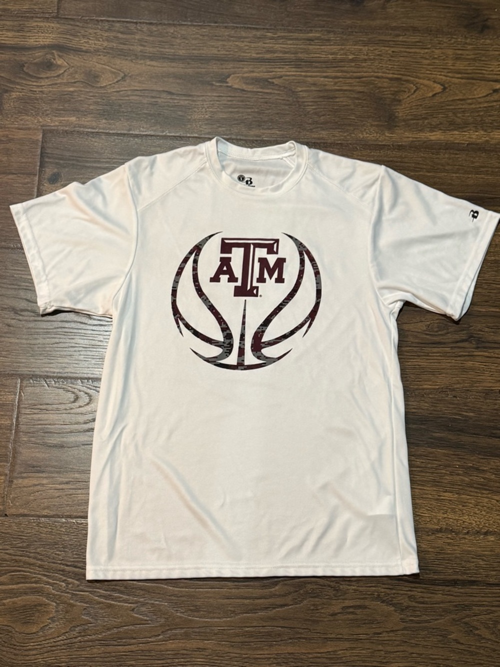 Texas A&M White Logo Performance Tee